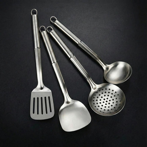 Hand-Hammered Titanium Pan & Sauté Set with Walnut Board and Utensils