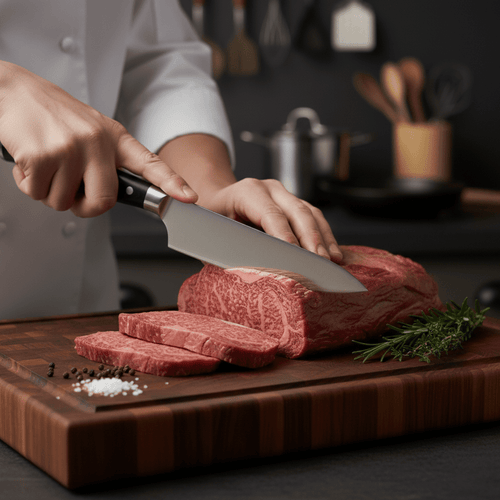 Japanese-Style Hammered Chef’s Knife – 7.9 inch (20 cm) Precision Blade