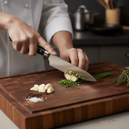 Japanese-Style Hammered Chef’s Knife – 7.9 inch (20 cm) Precision Blade