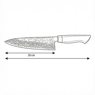 Japanese-Style Chef’s Knife – 7.9 inch (20 cm) Precision Blade