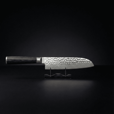 Japanese-Style Hammered Santoku Knife – 7.1 inches (18 cm) Precision Blade