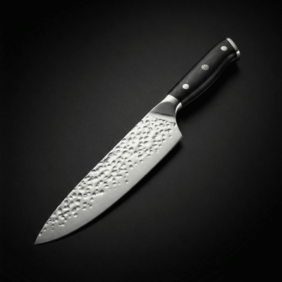 Japanese-Style Hammered Chef’s Knife – 7.9 inch (20 cm) Precision Blade