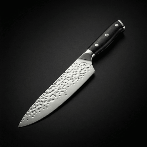 Japanese-Style Hammered Chef’s Knife – 7.9 inch (20 cm) Precision Blade