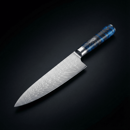 Japanese-Style Hammered Chef’s Knife – 7.9 inch (20 cm) Precision Blade