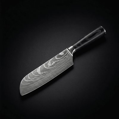 Japanese-Style Santoku Knife – 6.7 inch (17 cm) Compact Blade