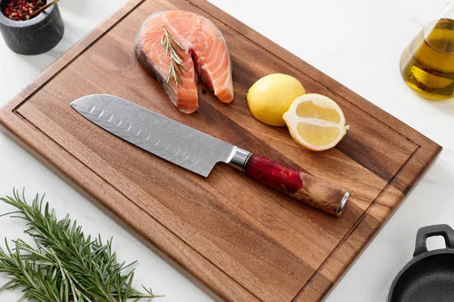 Japanese Damascus Nakama Shinku 5-Piece Chef’s Knife Set – Precision Blades