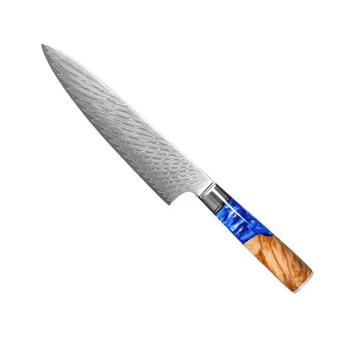 Limited Edition Japanese Damascus Knife Set – 6-Piece Saphire Series