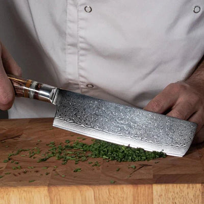Professional Japanese 7-Piece Damascus Master Knife Set