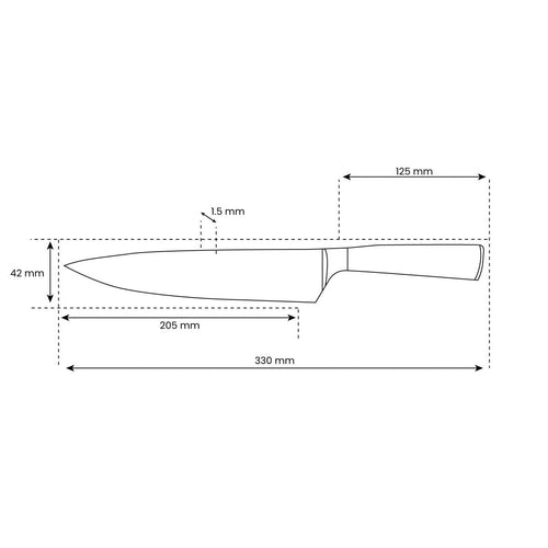 Japanese-Style Chef’s Knife – 8.1 inch (20.5 cm) Precision Blade