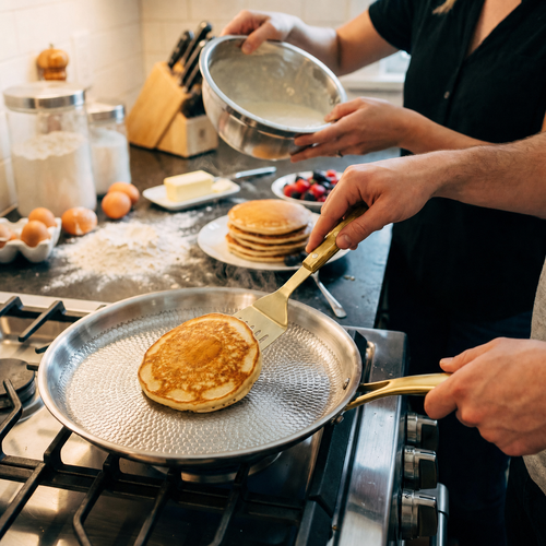 Hand-Hammered Titanium Crêpe Pan I Limited Edition