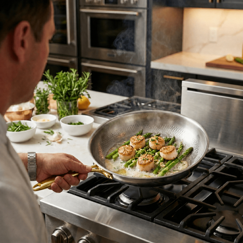 Hand-Hammered Titanium Pan - 3-piece set I Limited Edition