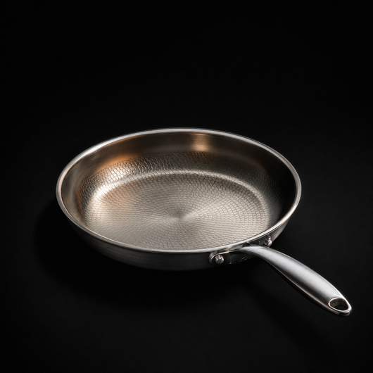 Hand-Hammered Titanium Pan - 3-piece set