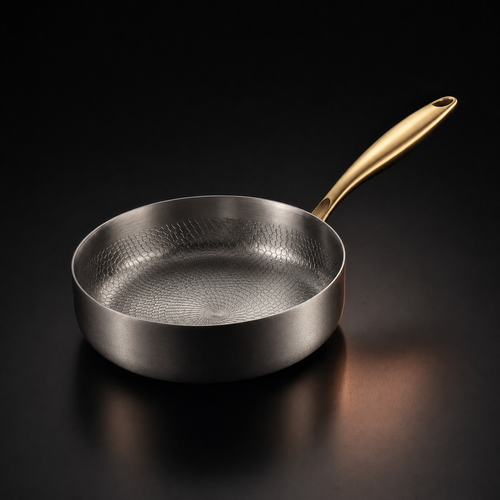 Hand-Hammered High-Wall Titanium Pan | Limited Edition