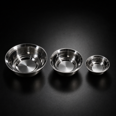 PFAS-Free Stainless Steel Mixing Bowls | Stackable Kitchen Bowl Set