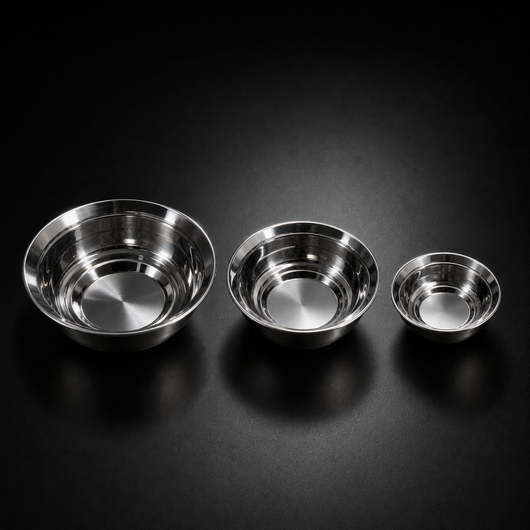 PFAS-Free Stainless Steel Mixing Bowls | Stackable Kitchen Bowl Set
