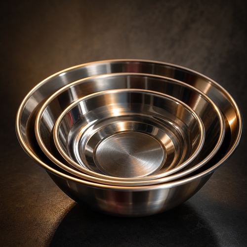 PFAS-Free Stainless Steel Mixing Bowls | Stackable Kitchen Bowl Set
