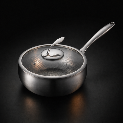 Hand-Hammered Titanium Sauté Pan