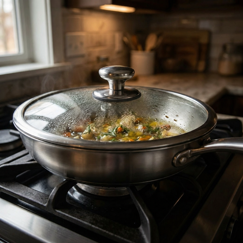 Hand-Hammered Titanium Family Set: 4 Pans & Utensils
