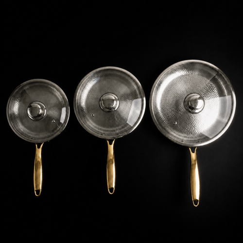 Hand-Hammered Titanium Pan - 3-piece set I Limited Edition
