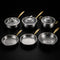 Hand-Hammered Titanium Complete Kitchen Set with 3 Lids (10, 11 & 12 Inch)  I Limited Edition