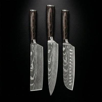 Japanese-Style Knife Set – Precision Collection (3-Piece Set)